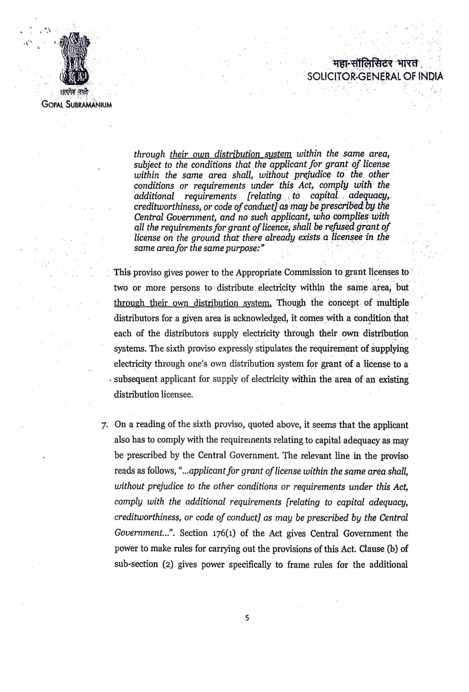 opinion of SGI-05