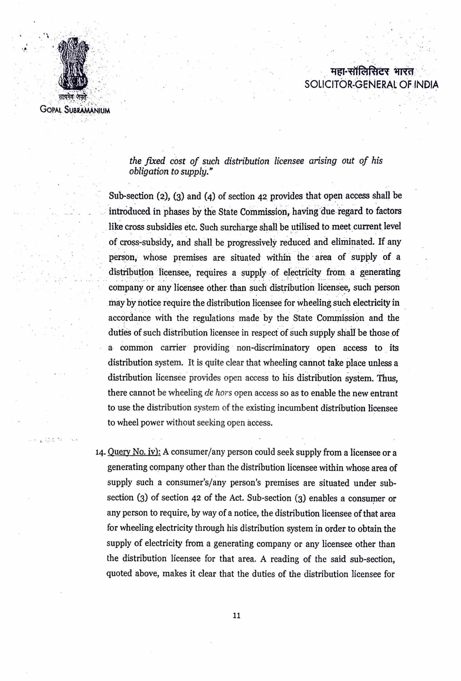 opinion of SGI-11